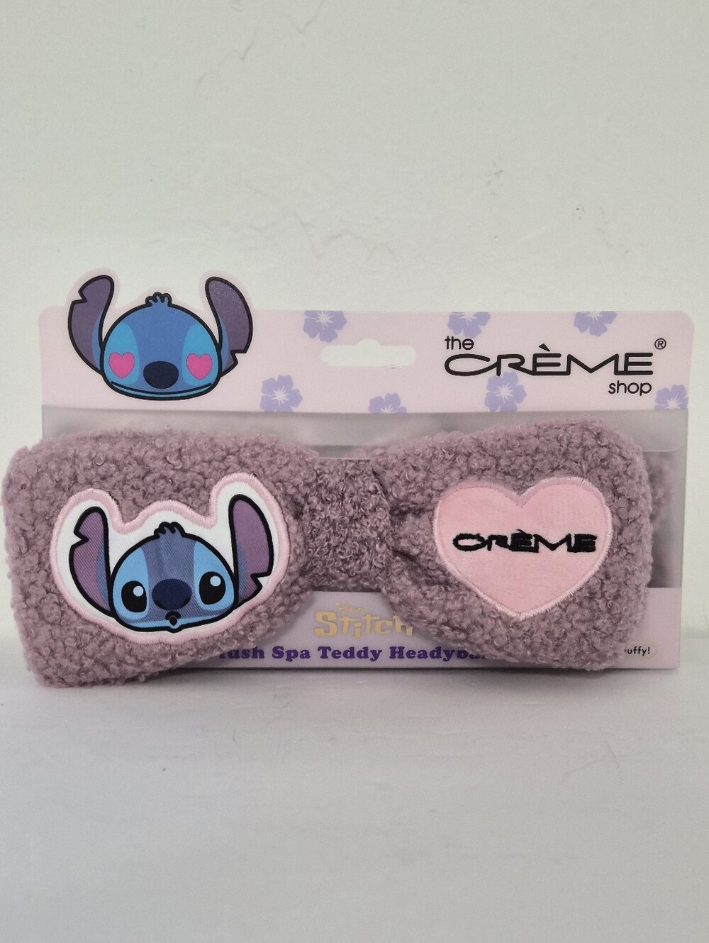 The Crème Shop x Disney Stitch Limited Edition Plush Spa Teddy Headyband New